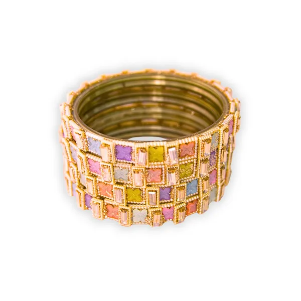 Pink_Gold_Alloy_Geometric_Kada_Set_For_Women