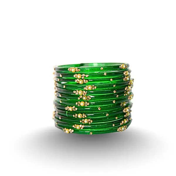 Green_Glass_Sparkle_Bangles_For_Women
