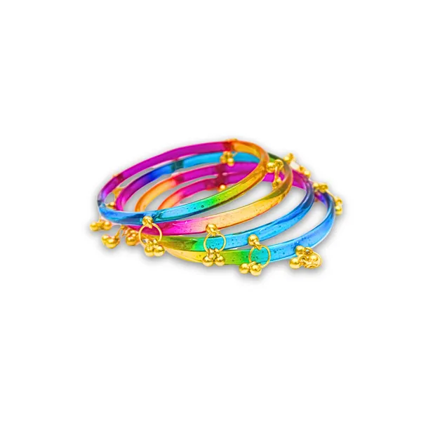 Multicolor_Metal_Charm_Bangles_For_Women