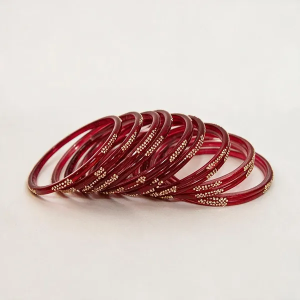 Red_Glass_Sparkle_Bangles_For_Women