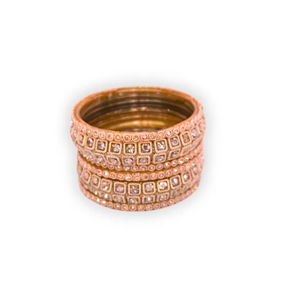 Peach_Rose_Gold_Alloy_Stone_Bangles_Set_For_Women
