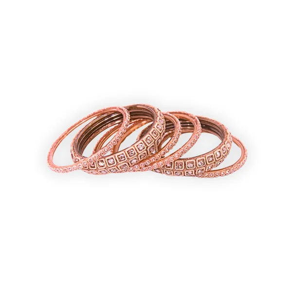 Peach_Rose_Gold_Alloy_Stone_Bangles_Set_For_Women