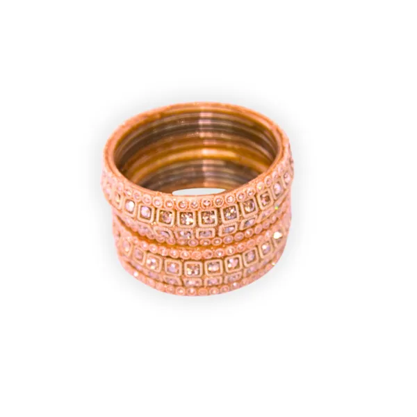 Peach_Rose_Gold_Alloy_Stone_Bangles_Set_For_Women