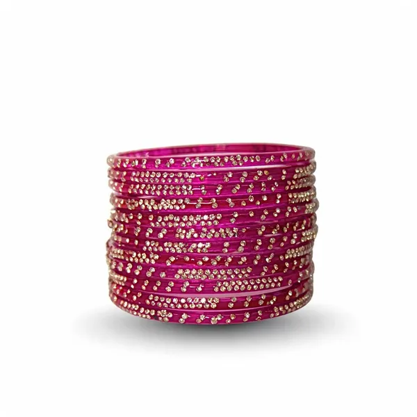 Pink_Glass_Festive_Bangles_For_Women