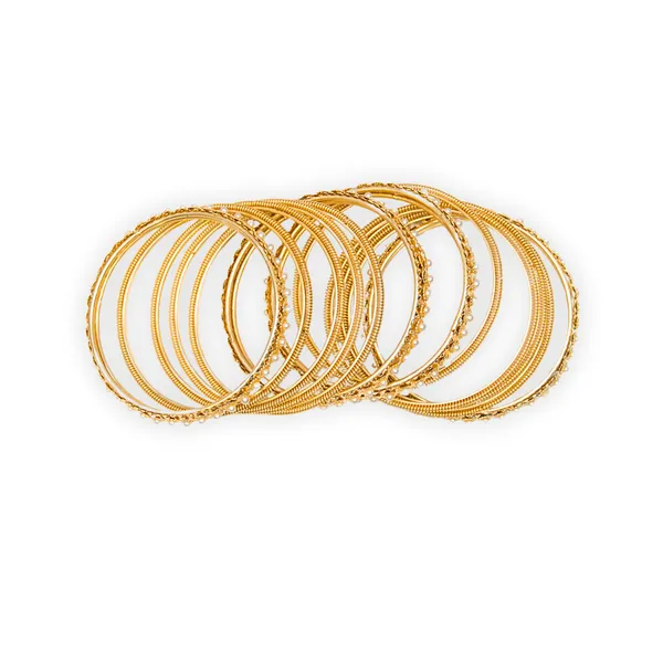 Gold_Metal_Pearl_Bangles_Set_For_Women