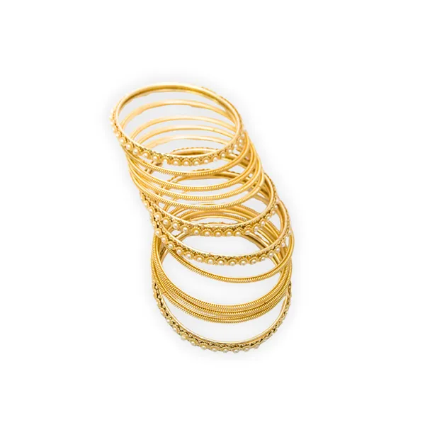 Gold_Metal_Pearl_Bangles_Set_For_Women