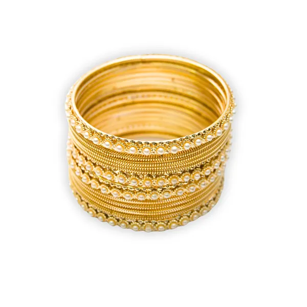 Gold_Metal_Pearl_Bangles_Set_For_Women