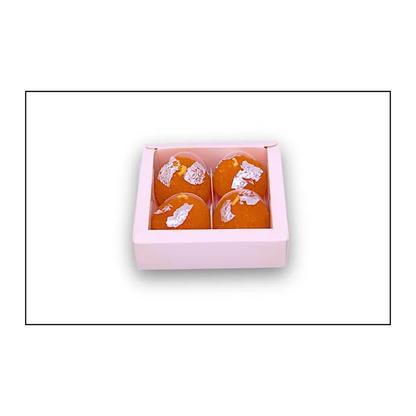 Wax_Festive_Orange_Laddu_Unscented_Candle_Set_Of_4