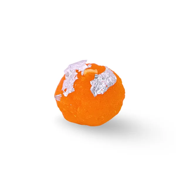Wax_Festive_Orange_Laddu_Unscented_Candle_Set_Of_4