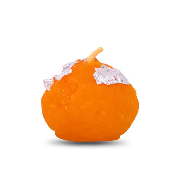 Wax_Festive_Orange_Laddu_Unscented_Candle_Set_Of_4