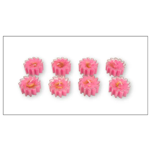 Wax_Festive_Pink_Jasmine_Scented_Flower_Candle_Set_Of_8