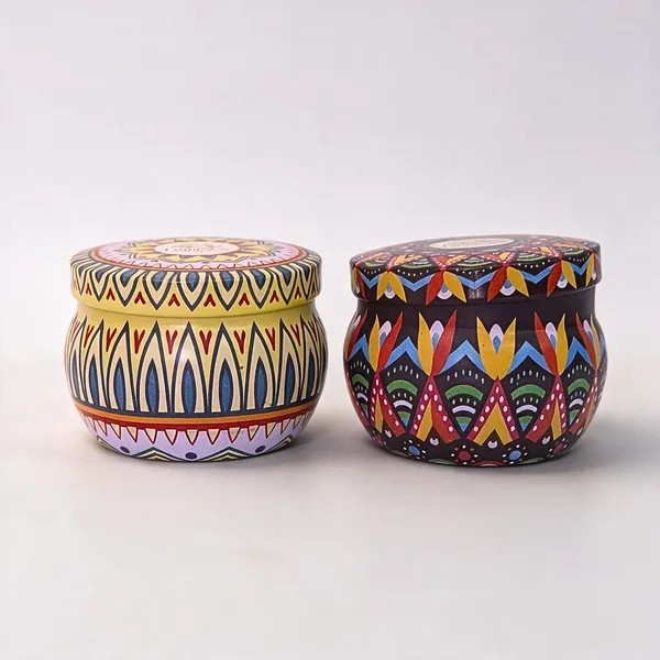 Wax_Rajasthani_Jasmine_Scented_Mandala_Metal_Tin_Candle_Set_Of_2