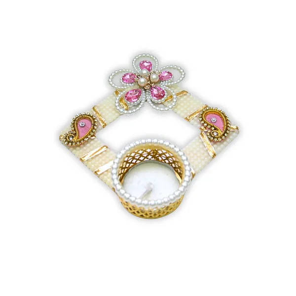 Metal_Pearl_Stone_Rajasthani_Multicolor_Tealight_Diya_Holder_Set_Of_3