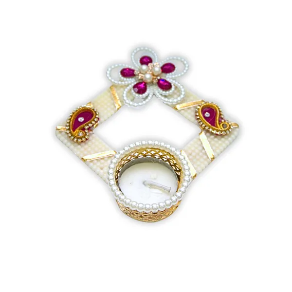 Metal_Pearl_Stone_Rajasthani_Multicolor_Tealight_Diya_Holder_Set_Of_3