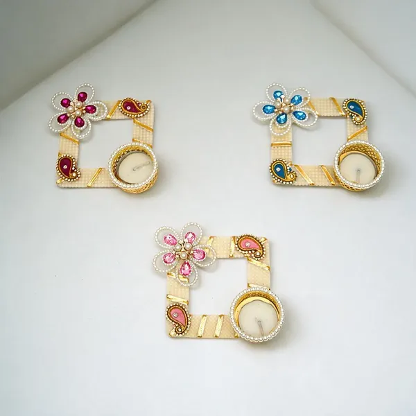 Metal_Pearl_Stone_Rajasthani_Multicolor_Tealight_Diya_Holder_Set_Of_3