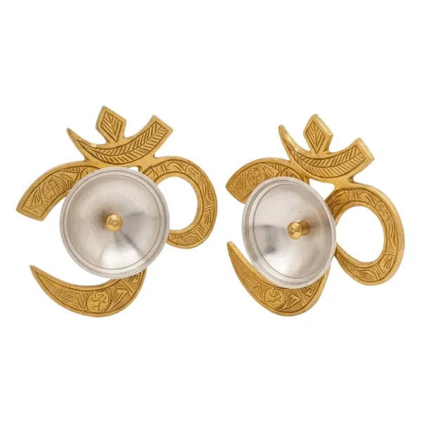 Metal_Festive_Dual-Tone_Gold_&_Silver_Decorative_Diya_Set_Of_2