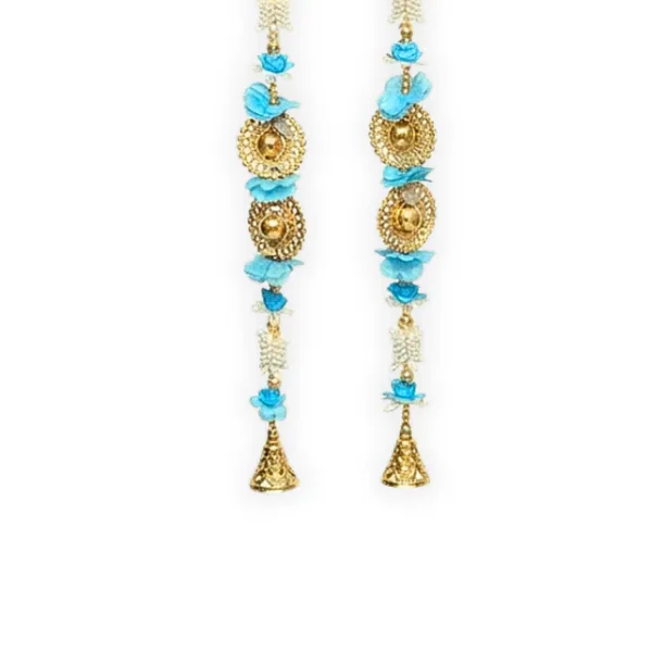 Beads_Metal_Festive_Blue_&_Gold_Door_Hanging_Latkan_Set_Of_2