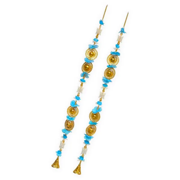 Beads_Metal_Festive_Blue_&_Gold_Door_Hanging_Latkan_Set_Of_2