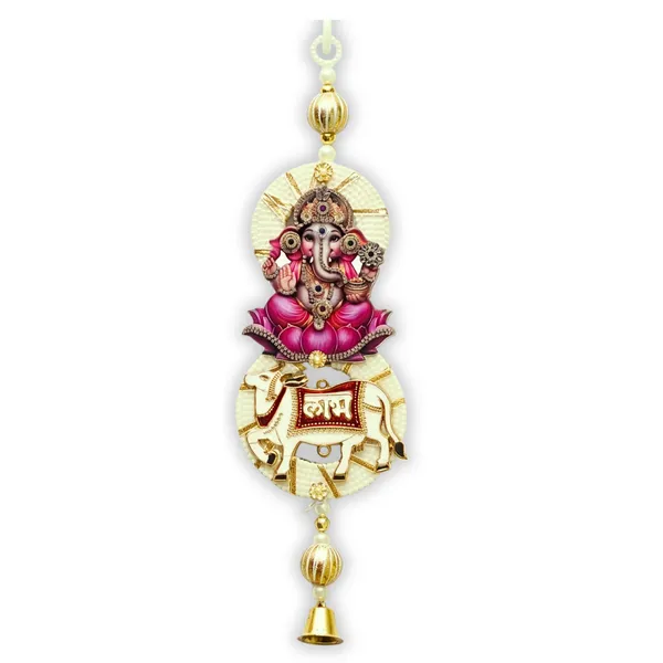 Resin_Metal_Festive_Laxmi_Ganesh_Multicolor_Door_Hanging_Set_Of_2