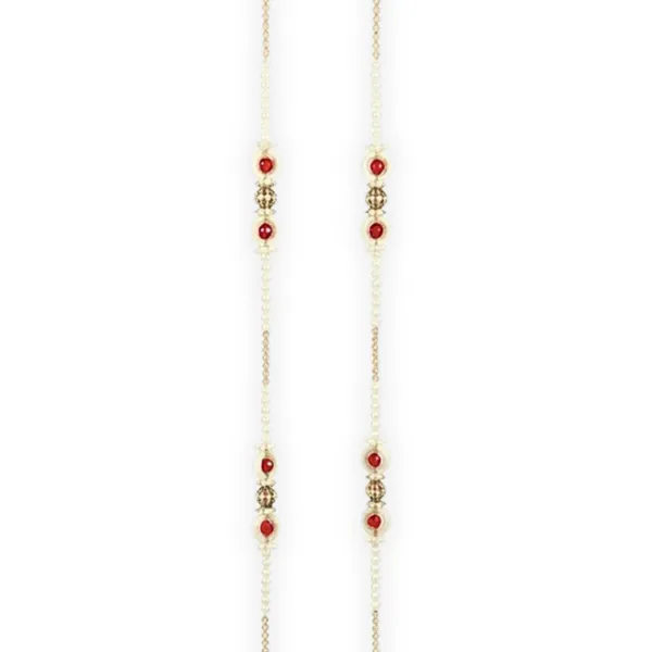 Pearl_Beads_Festive_Red_&_White_Door_Hanging_Latkan_Set_Of_2