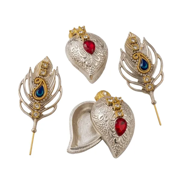 Silver_Gold_Metal_Stone_Tilak_Pooja_Gift_Set