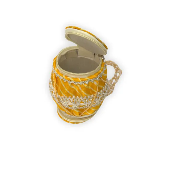 Yellow_Gold_Fabric_Dholki_Festive_Gift_Box