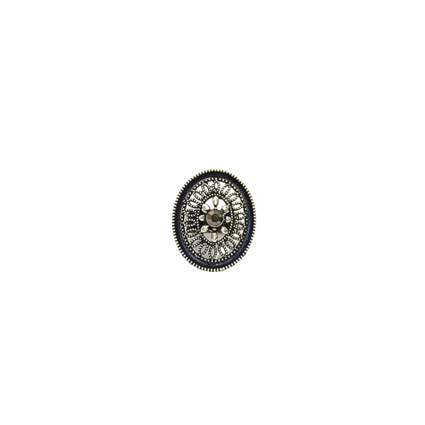 Silver_Black_Alloy_Adjustable_Ring_For_Women