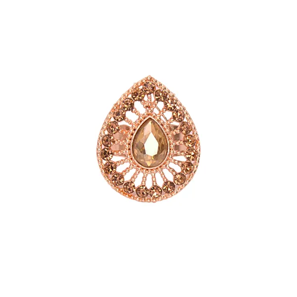Rose_Gold_Alloy_Crystal_Adjustable_Tear_Drop_Ring_For_Women