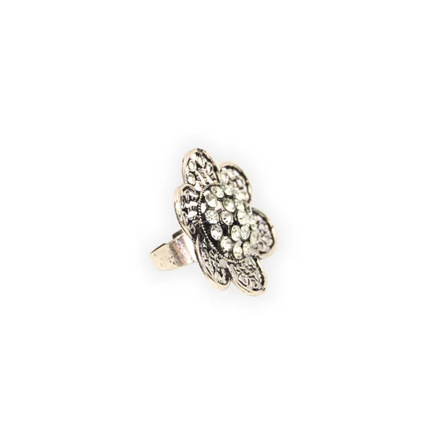 Silver_Alloy_Crystal_Adjustable_Floral_Ring_For_Women