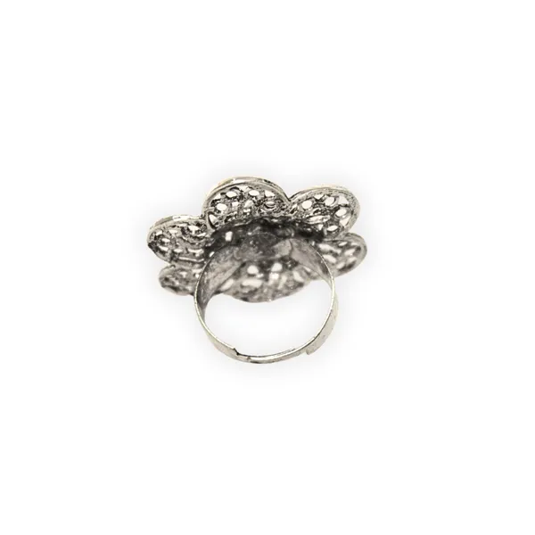 Silver_Alloy_Crystal_Adjustable_Floral_Ring_For_Women