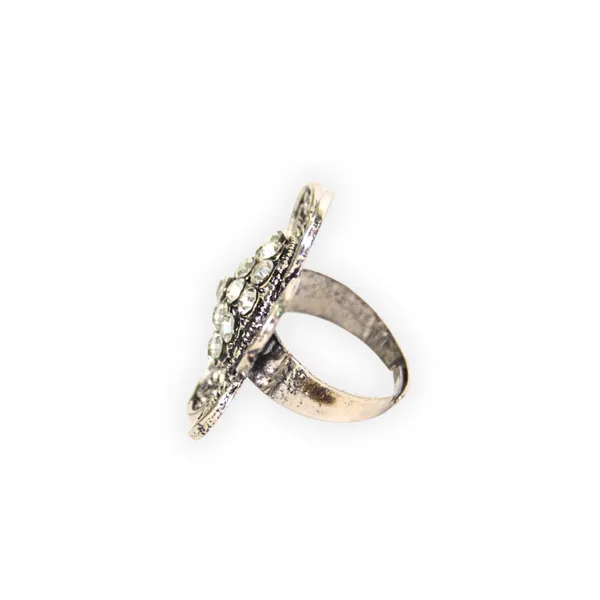 Silver_Alloy_Crystal_Adjustable_Floral_Ring_For_Women