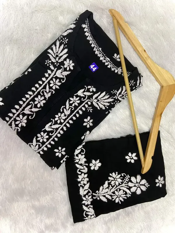 Black_Chikankari_Kurta_Set_For_Women