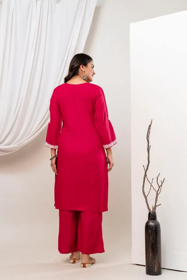 Dark_Pink_Trendy_Kurti_Set_For_Women