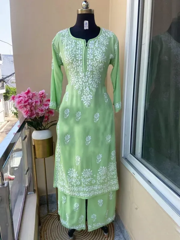 Pista_Chikankari_Kurtis_For_Women