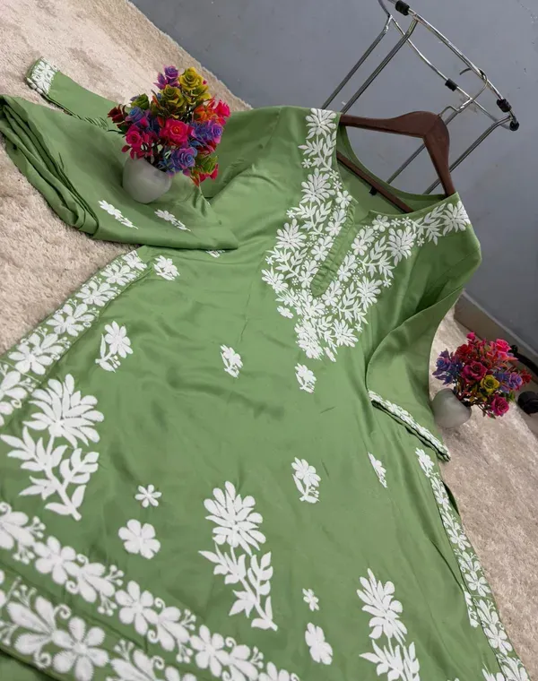 Pista_Chikankari_Kurtis_For_Women