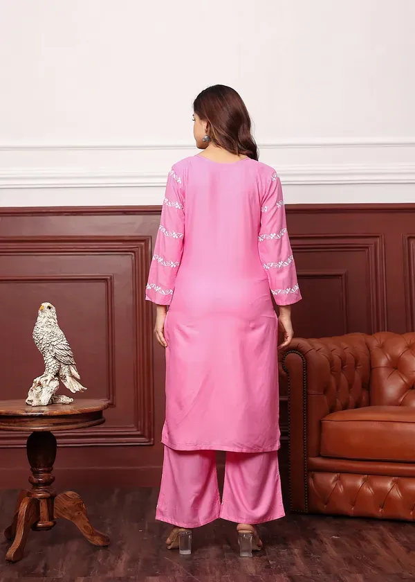 Pink_Women_S_Rayon_Chikankari_Work_Straight_Kurta_Palazzo_Set_For_Women