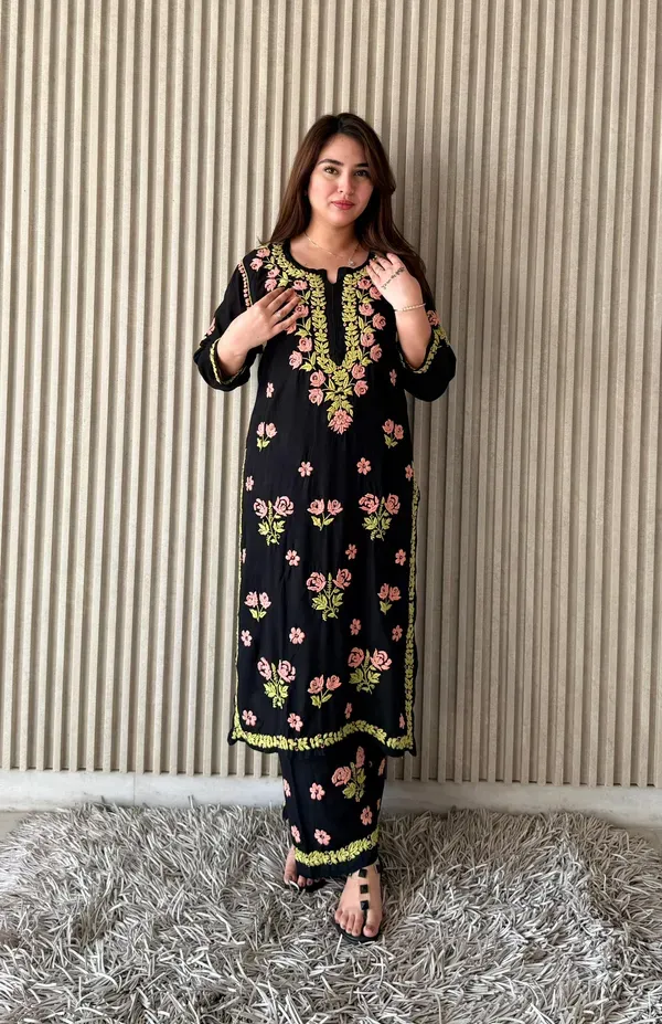 Black_Peach_Beautiful_Chikankari_Work_Soft_Rayon_Premium_Palazo_Set_With_Co