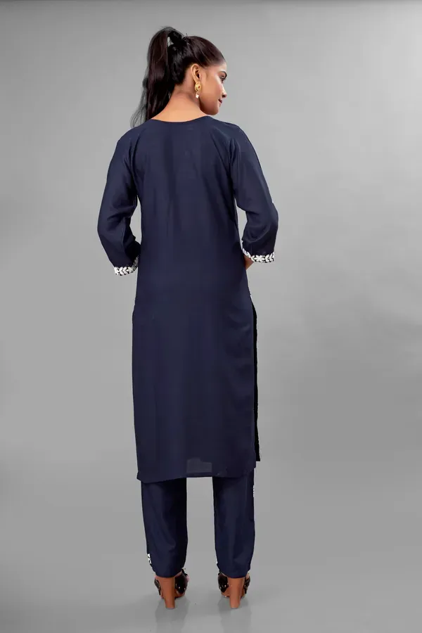 Blue_Partywear_Chikankari_Straight_Kurta_Palazzo_Set_Readymade_For_Women