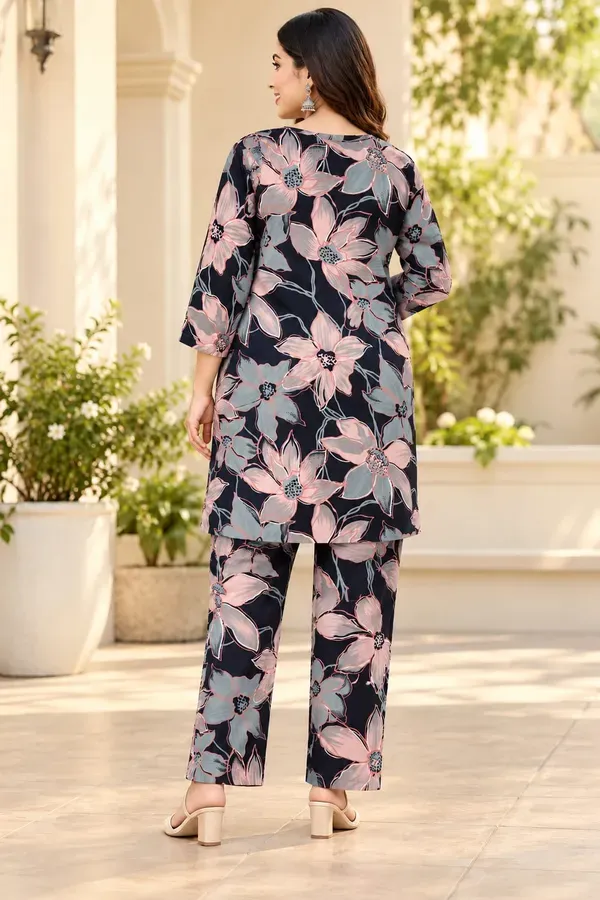 Black_Casual_Printed_Top_Trouser_Co_Ord_Set