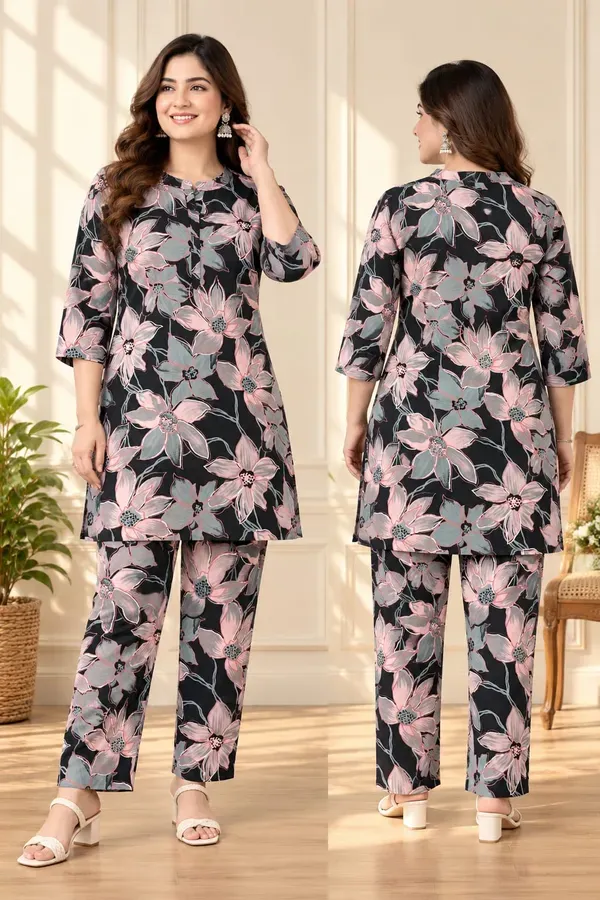 Black_Casual_Printed_Top_Trouser_Co_Ord_Set