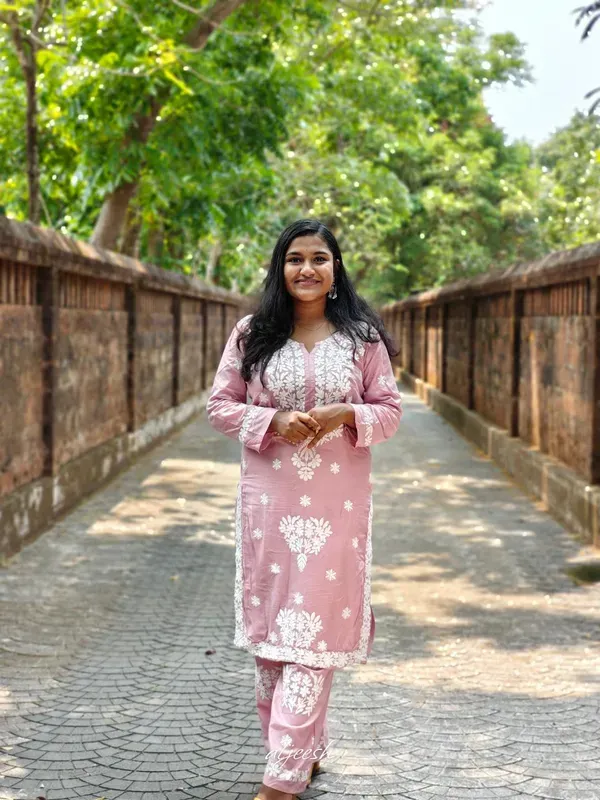 Pyazi_Long_Chikankari_Work_Latest_Rayon_Kurti_Wirh_Plazo_Set