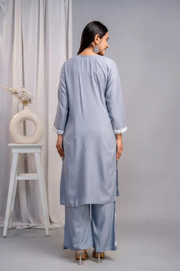 Grey_Women_S_Exclusive_Kurti_Palazzo_Set_On_Pure_Rayon_Fabric_Chikan_Suit