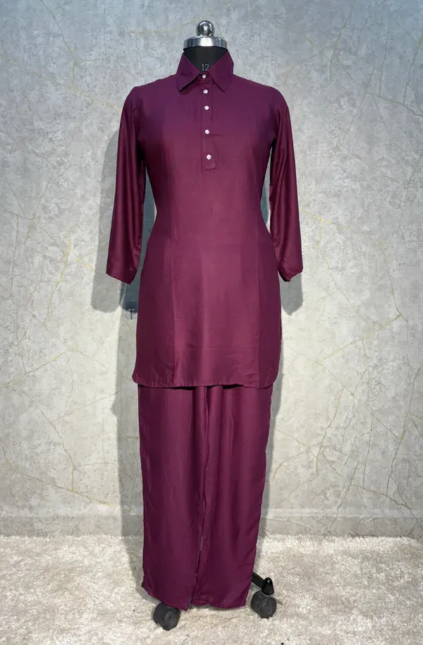 Wine_Premium_Co_Ord_Set_For_Women