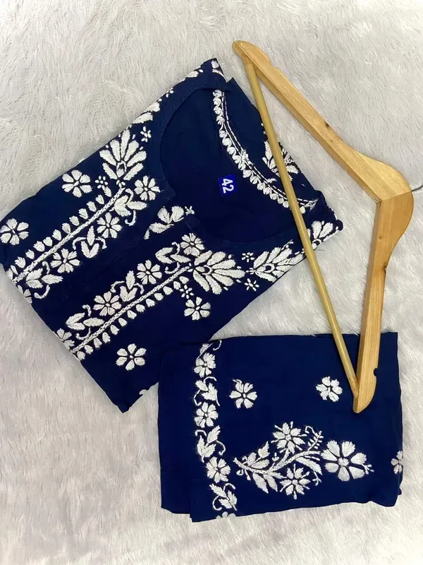 Blue_Chikankari_Kurta_Set_For_Women