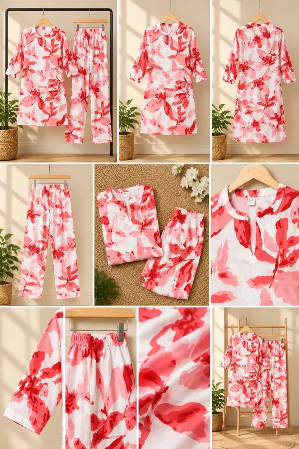 Gajari_Printed_Tunic_With_Trousers_Co_Ord_Set