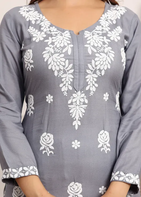 Grey_Ladies_Kurti_Set_Buy_Ladies_Kurti_Set_Online_In_India
