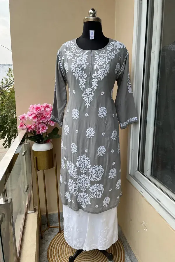 Grey_Kurta_Set_With_Plazzo_For_Women