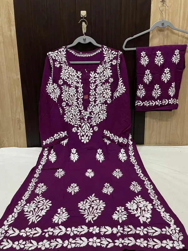 Wine_Premium_Very_Soft_Breathable_Modal_Plazzo_Set_With_Chikankari_Work