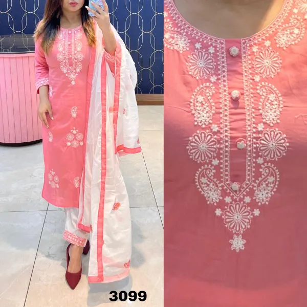 Peach_Elegant_Embroidered_Kurta_Set_With_Dupatta_For_Women