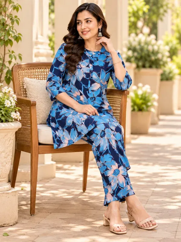 Blue_Casual_Printed_Top_Trouser_Co_Ord_Set